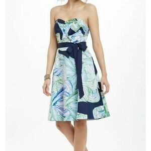 Moulinette Soeurs Anthropologie Donau Dress Strapless Side Boning Pleated Top